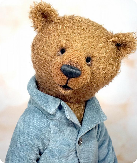 Bear Jackson by Irina Trushkovska teddy bear in a costume Size: 32cm