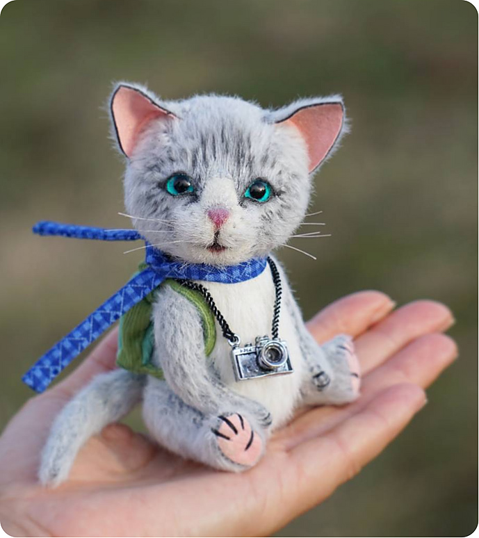 Kitten Lucas by Irina Trushkovska Size: 13cm teddy