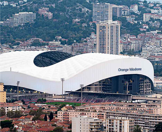 Вид на стадион Марселя