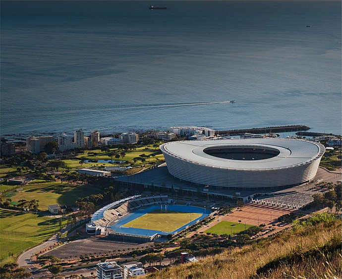 Вид на стадион Кейптауна