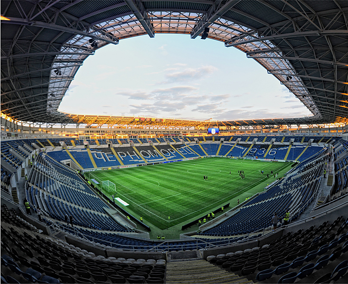 Внутри стадиона Черноморец