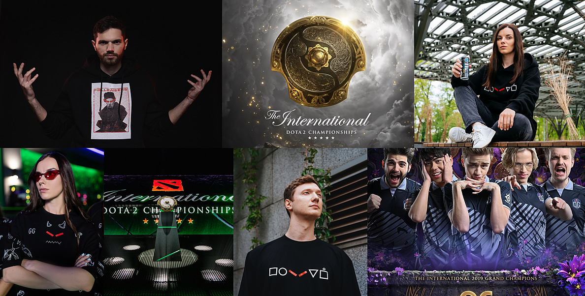 Команда по Dota 2 OG, Роман Resolut1on Фоминок, Илья Lil me alone Ильюк и Татьяна Кузьменко
Победители The International OG Роман Resolut1on Фоминок, Илья Lil me alone Ильюк и Татьяна Кузьменко