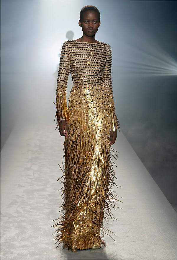 Alberta Ferretti золотое платье