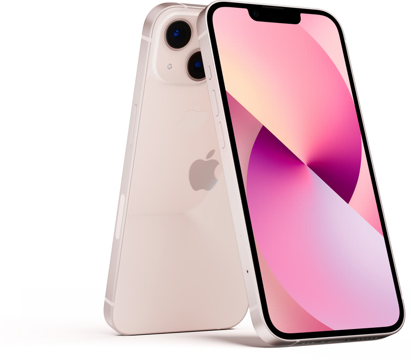 Розовый iPhone 13