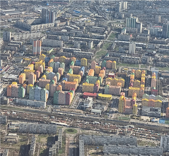 панорама Киева с высоты