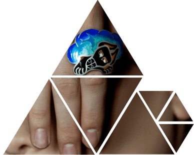 Кольцо с эмалью от Pangolin воторе фото