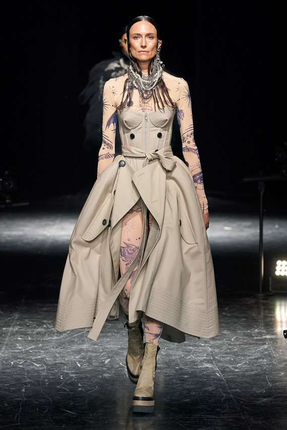 Jean Paul Gaultier платье-тренч