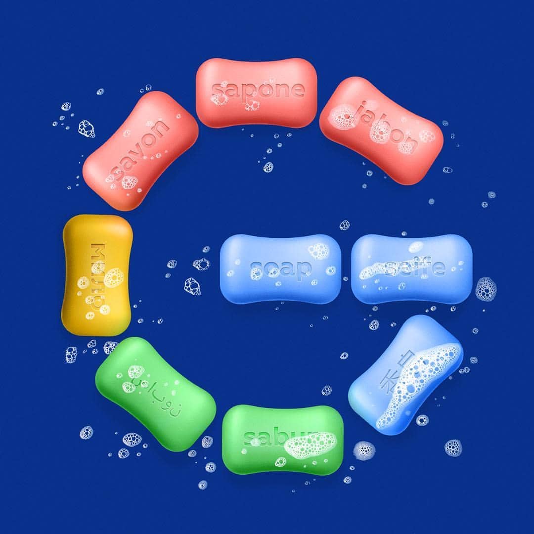 Логотип Святослава Кобзенко Google из мыла Логотип Google из мыла