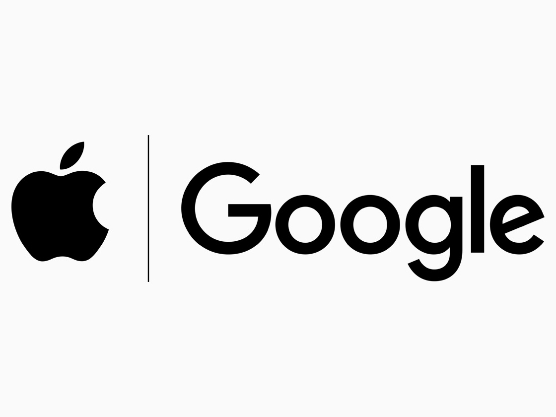 Логотипы Apple и Google