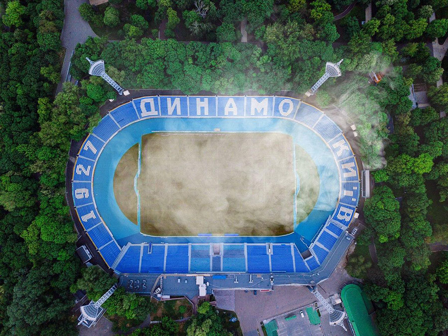 Стадион «Динамо» пожар