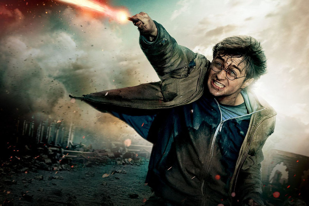 Гарри Поттер с палочкой