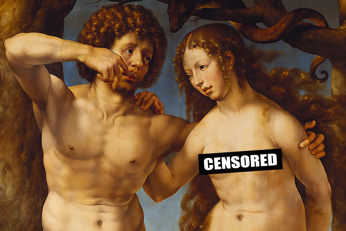 Картина Адам и Ева