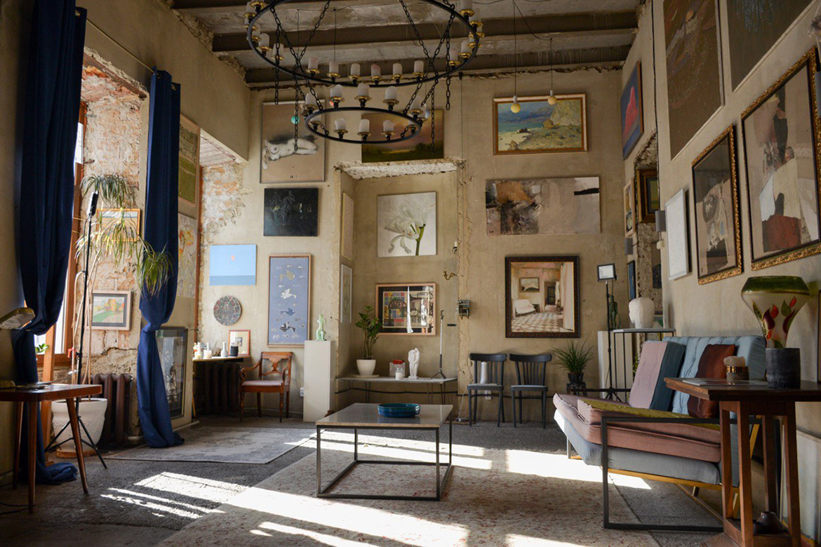 Интерьер Artist Gallery Одесское арт-пространство Artist Gallery