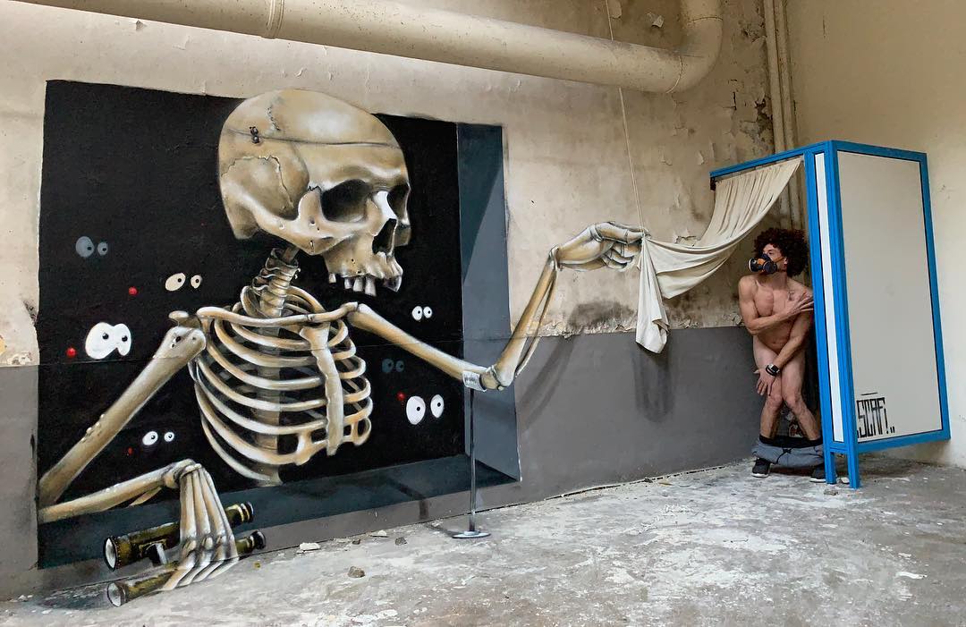 3D-рисунок со скелетом
