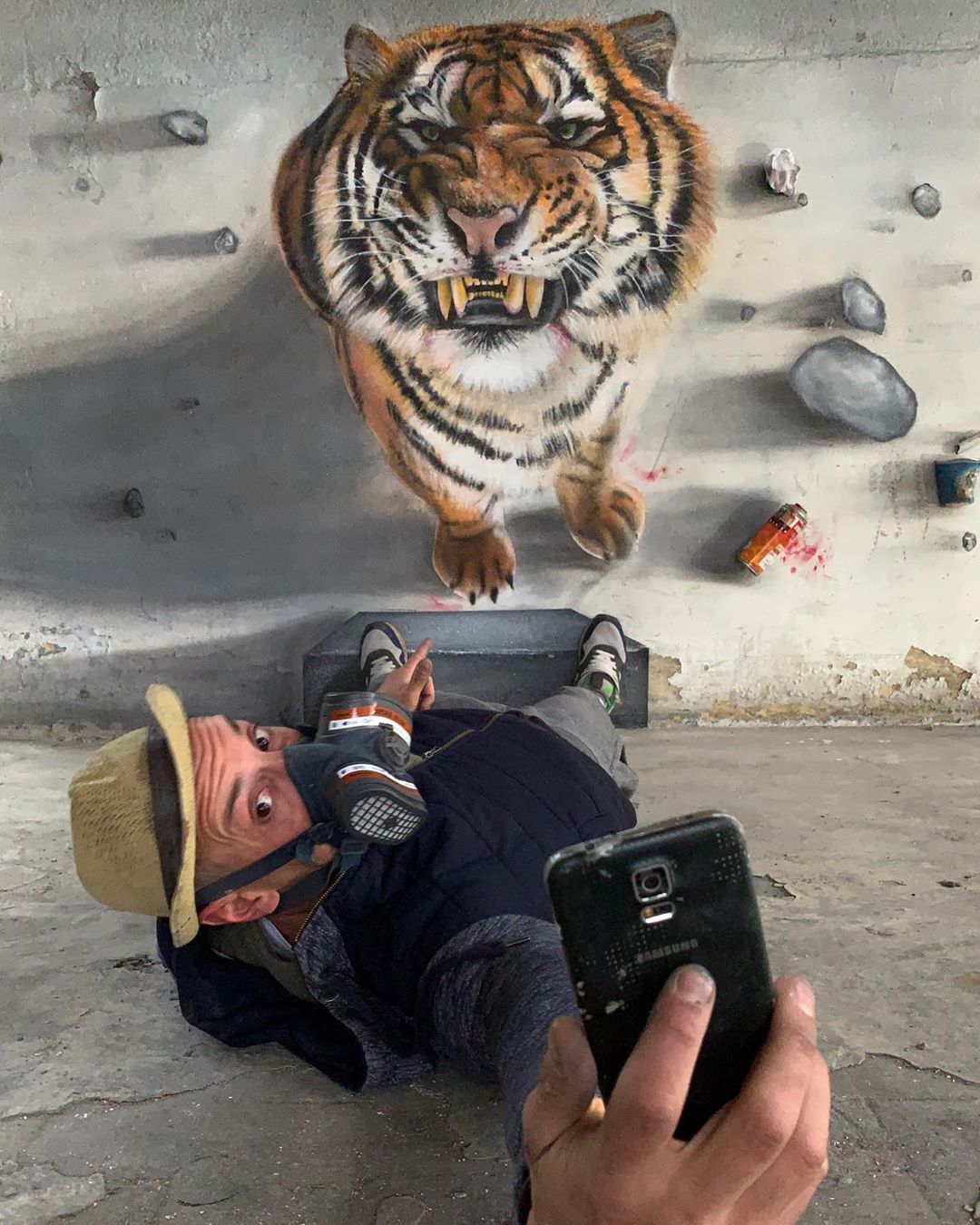 3D-селфи с тигром