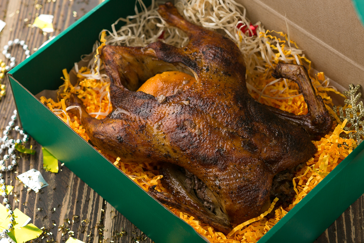 Рецепт різдвяної качки з мандаринами
