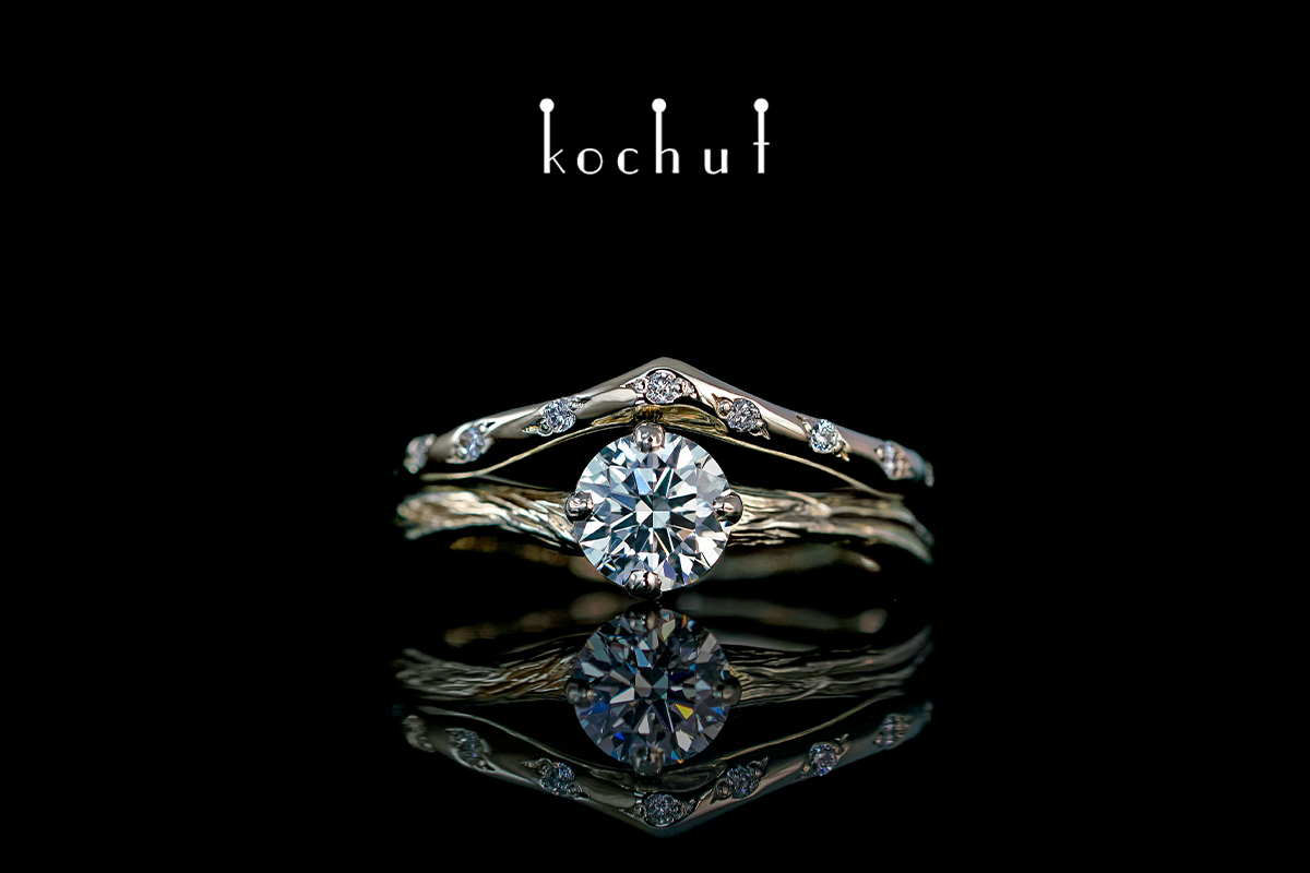 Двойное кольцо «Эльфийская нежность» Kochut