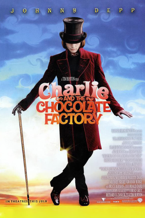 Чарли и шоколадная фабрика постер