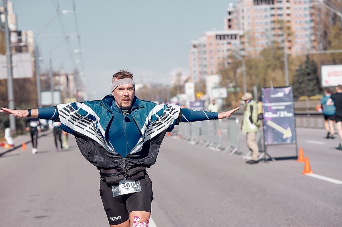 Участник забега Kyiv Euro Marathon 2021