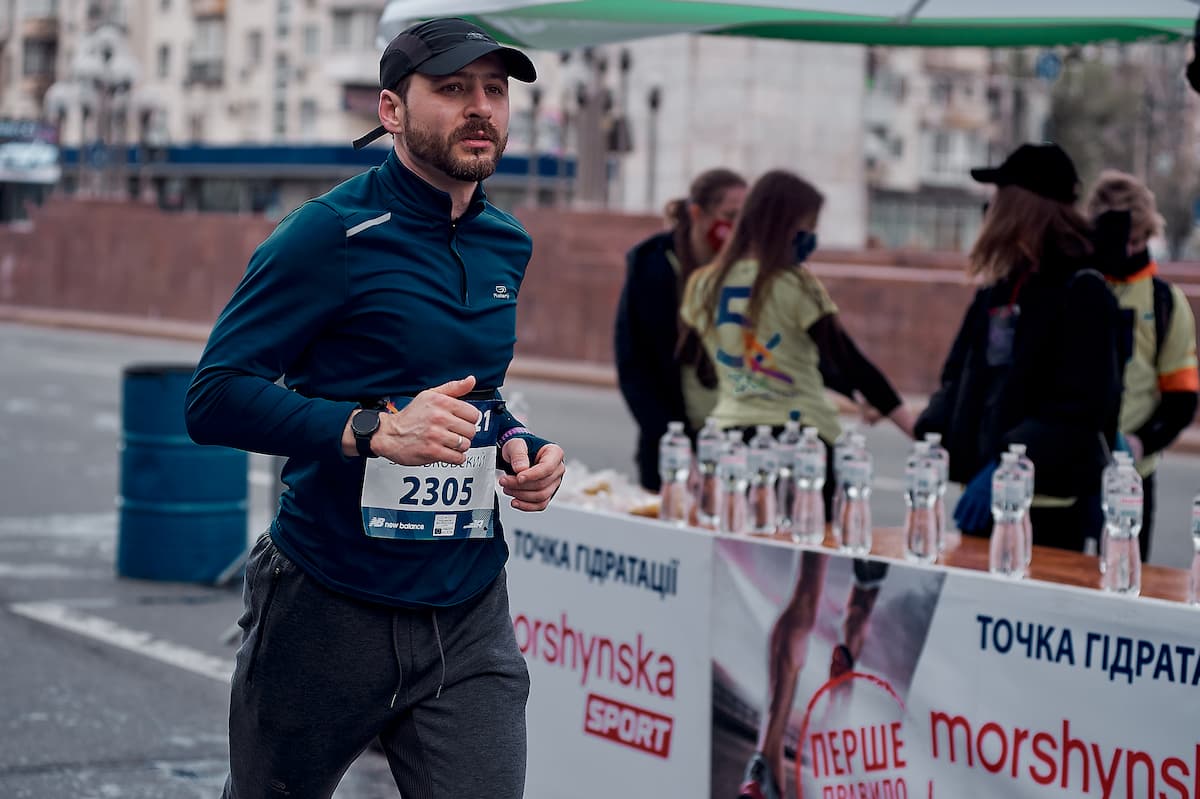 Мужчина на Kyiv Euro Marathon 2021