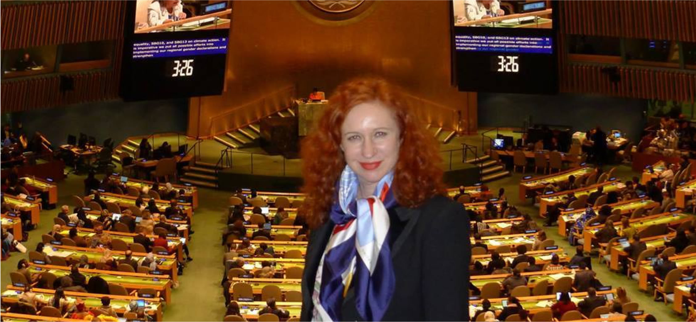 Наталья Делиева на генеральной ассамблее ООН фото
