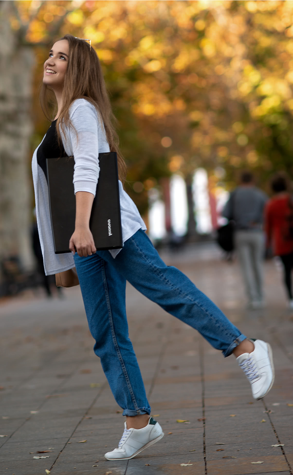 Студентка на Приморском бульваре фото